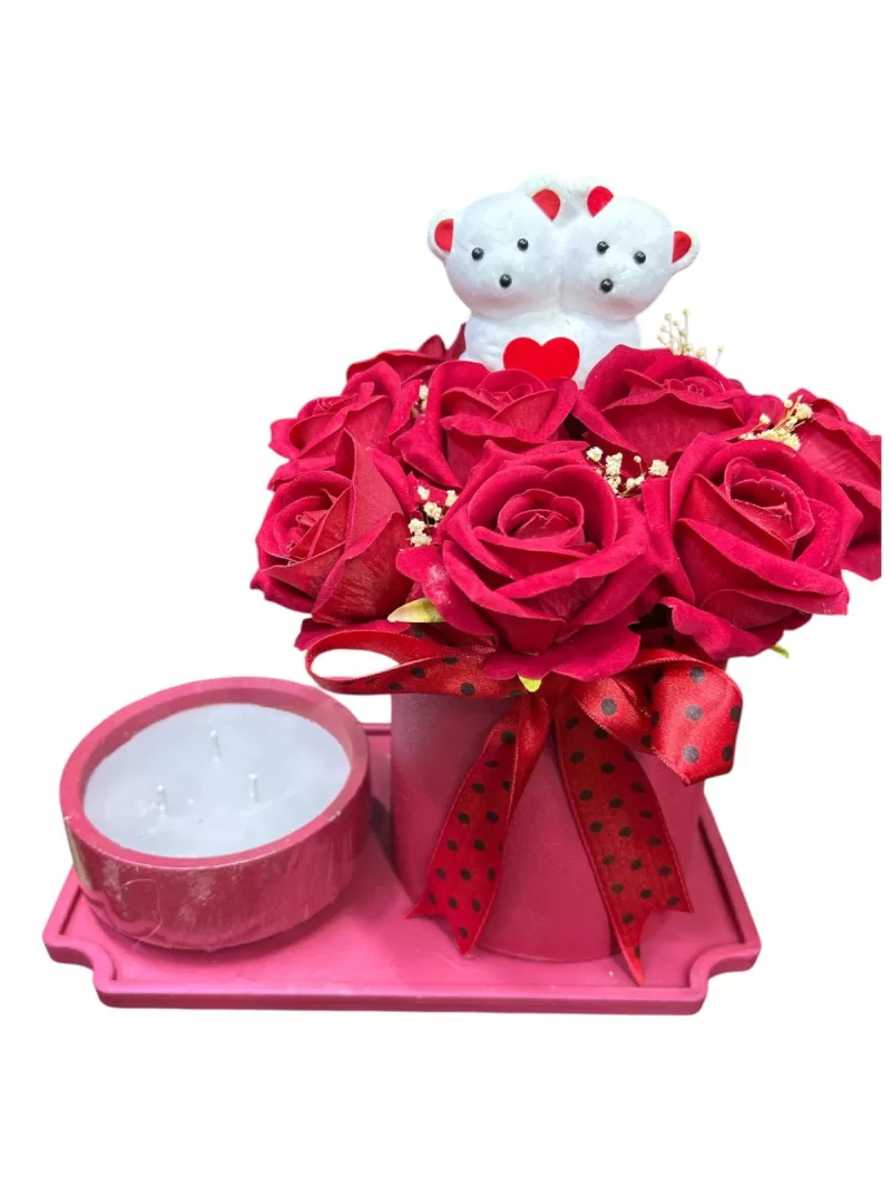 Mumlu kırmızı güller