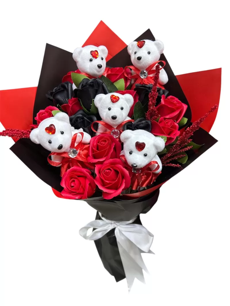 güllü ayıcık buketi